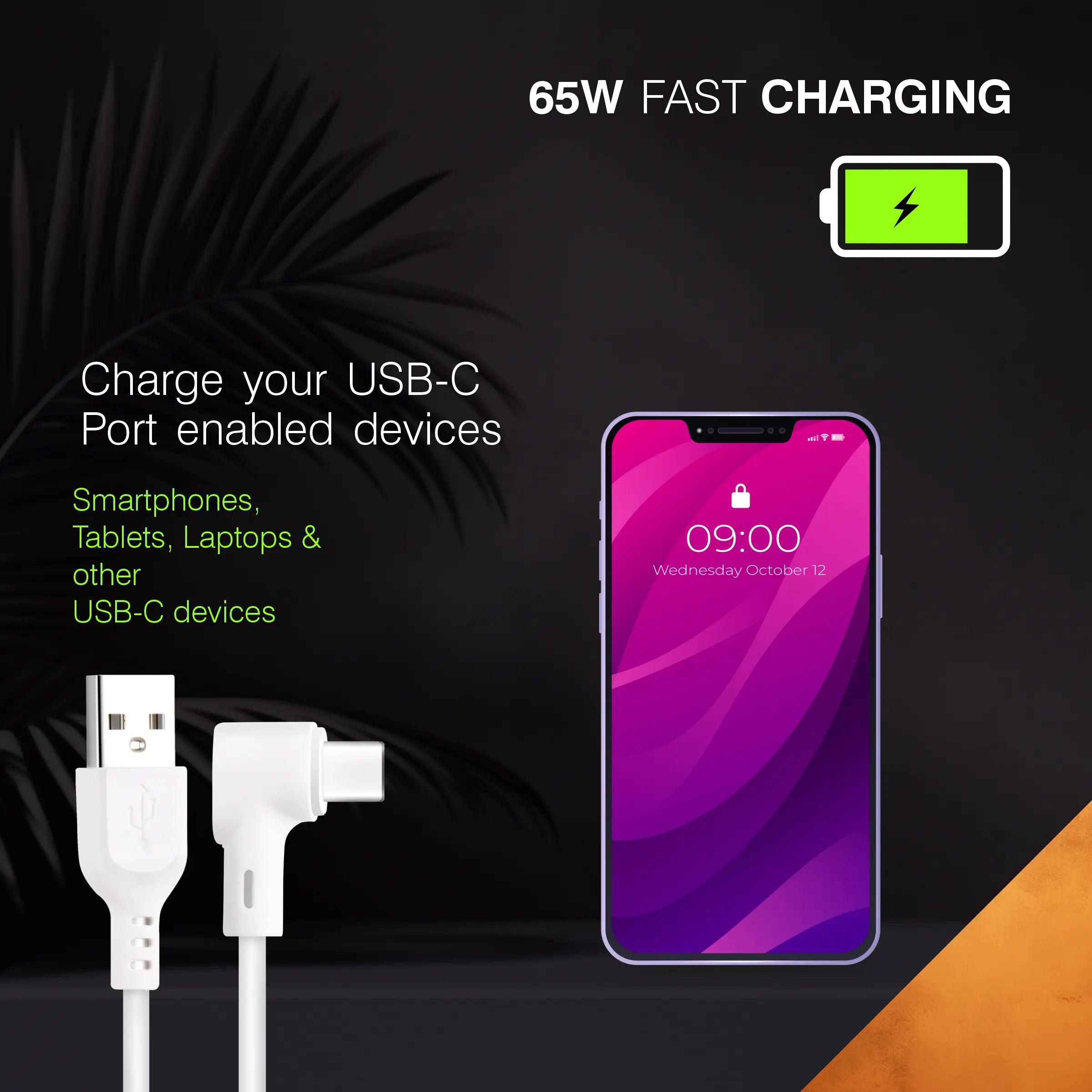 ERD UC-132 USB-C L Shape Data Cable